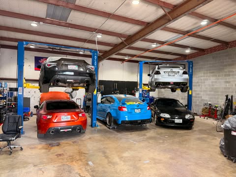 Inside BoostHouse MotorWorks shop
